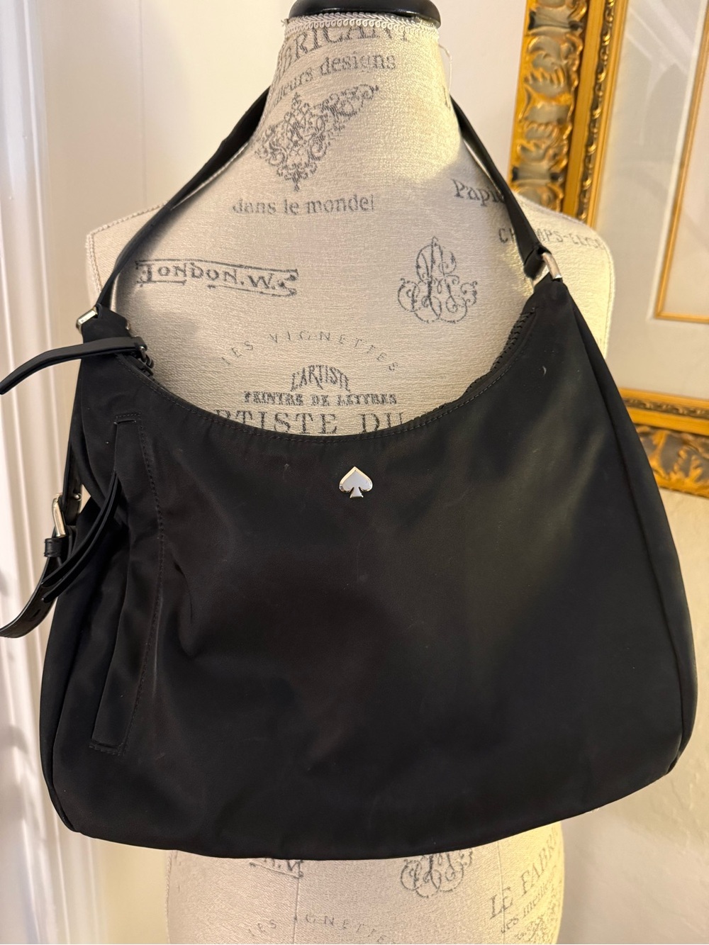 kate spade Jae Black Nylon Shoulder Bag